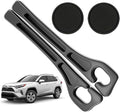 Car Seat Gap Filler Organizer Compatible with Toyota Rav4 Accessories Seat Gap Plug Blocker with Storage Slot Non-Slip Car1 Cup Holder Coaster Black