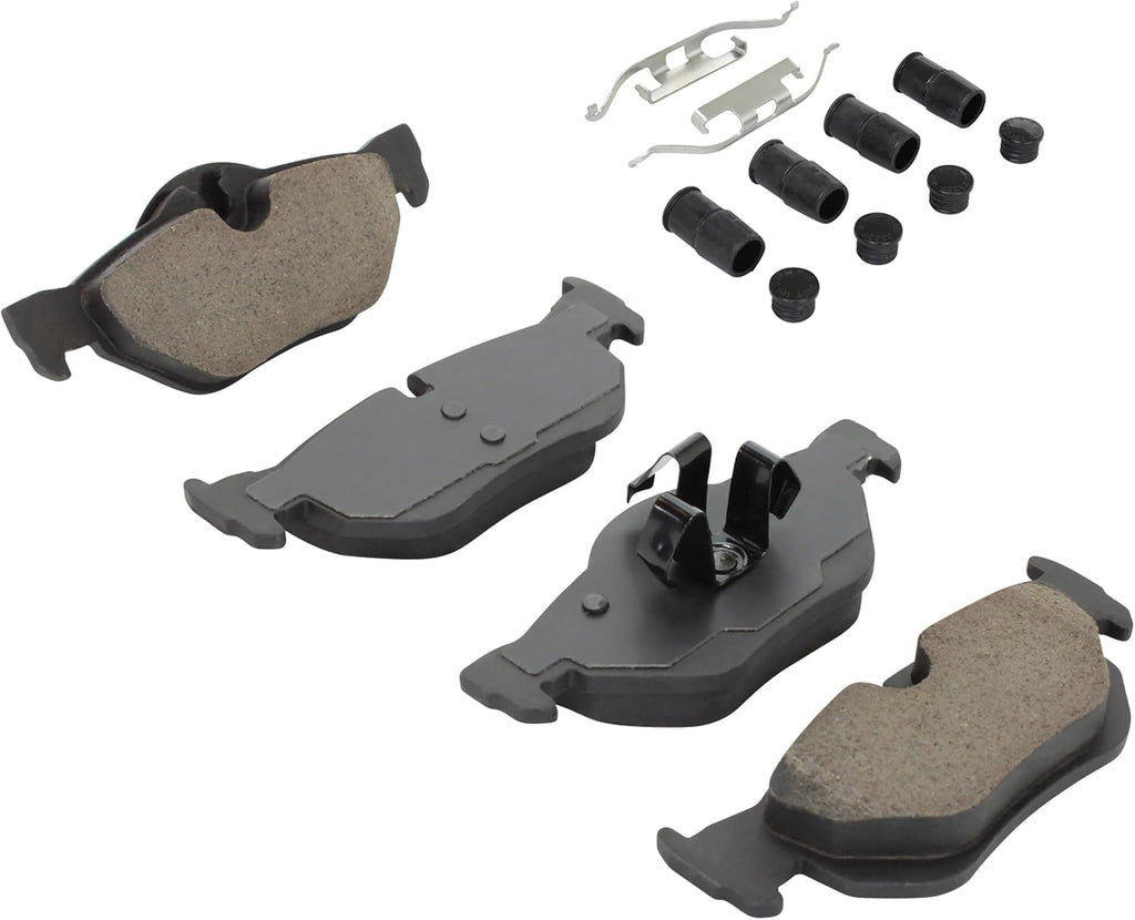 Premium Semi-Metallic Rear Brake Pads (1001-1267M) Compatible with 2006-2015 BMW (120i/125i/128i/130i/323i/325i/325xi/328i/328i xDrive/328xi/X1)