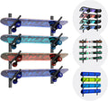 Skateboard Rack Wall Mount – Skateboard Wall Hanger, Snowboard Display Wall Mount, Ski Holder | 4-Floor Skateboard & Ski & Snowboard Storage Rack | Snowboard & Ski Lover Gifts