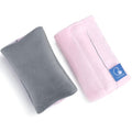 COOLBEBE Car Seat Straps Shoulder Pads for Baby Kids, Super Soft Seat Belt Covers for All Car Seats/Pushchair/Stroller/High Chair (Grey/Pink)