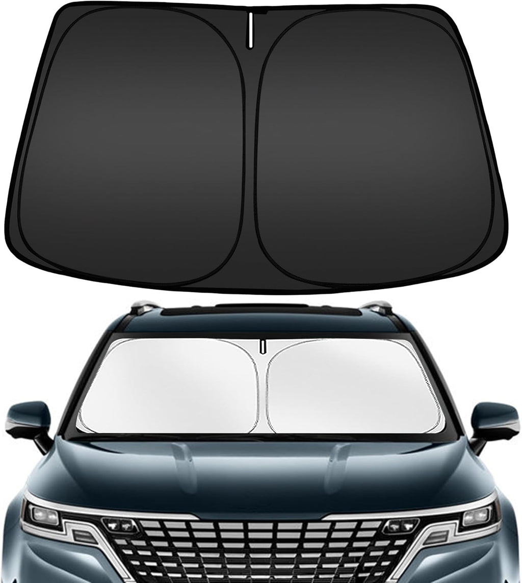 ARISMOTOR Windshield Sun Shade for Kia Carnival 2022-2025 2026, Custom Fit Foldable Front Window Sunshade Sun Visor Protector, Block UV Rays Keep Your Car Cooler