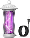 Buzbug LED Bug Zapper Indoor Outdoor, 10 Years Lifespan, 6.5ft Power Cord, IPX4 Waterproof, High-Voltage, Mosquito Zapper, Fruit Fly Mosquito Moth Gnat Trap Killer Zapper -MO008C (White)