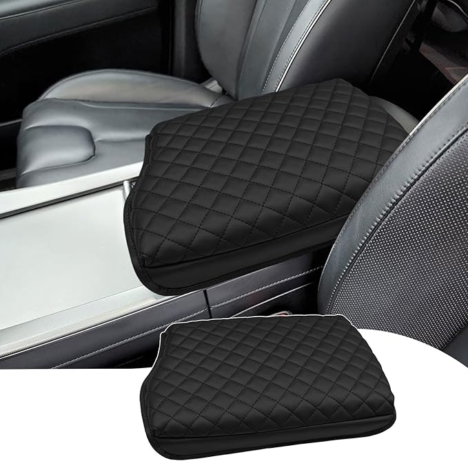 Zxiaochn Console Armrest Cover for Hyundai Palisade 2020 2021 2022 2023 2024 2025 2026, Armrest Lid Leather Protector, Center Console Cushion Interior Accessories