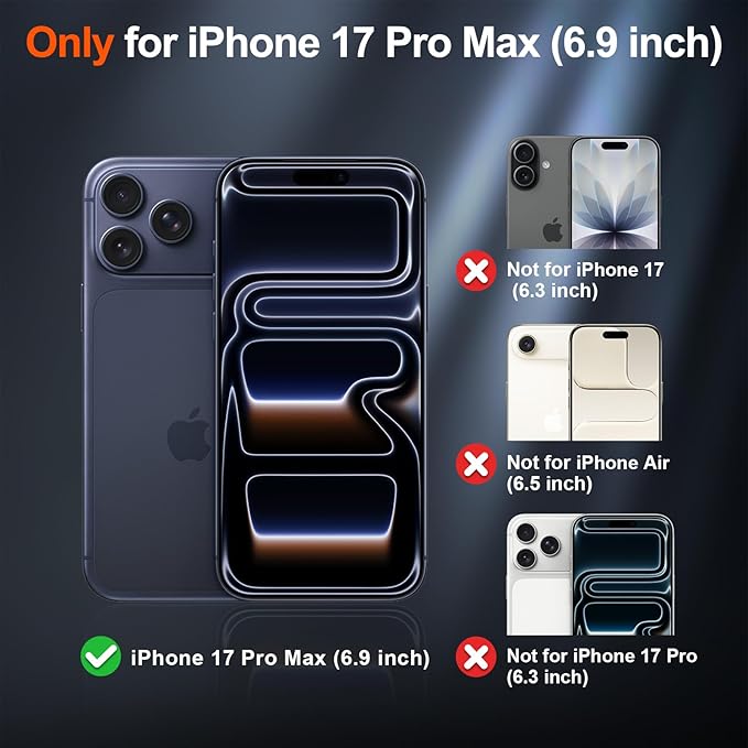 SUPFINE Magnetic for iPhone 17 Pro Max Case (Compatible with MagSafe)(Military Grade Drop Protection) Translucent Matte Shockproof with Anti-Fingerprint Phone Cover,Red