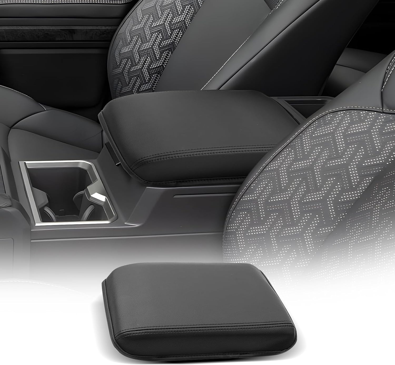 CDEFG for 2024 2025 Toyota Tacoma Center Console Cover Armrest Box Cover for Tacoma (SR, SR5, TRD PreRunner, TRD Sport, TRD Off-Road, Limited) Accessories Console Arm Rest Protector