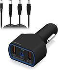 BatPower CCD2 High Power Delivery 120W Car Charger Compatible with Dell Inspiron Latitude XPS Mini Precision Studio Vostro Laptop Notebook DC 12v-24v Auto Adapter