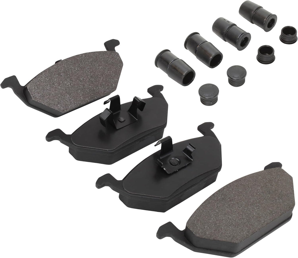Premium Semi-Metallic Front Brake Pads (1001-0768M) Compatible with 1998-2022 Seat/Volkswagen (Arona/Beetle/Beetle Cabrio/Clasico/Cordoba/CrossFox/Derby/Ibiza/Jetta/Nuevo Gol/Polo/Van)