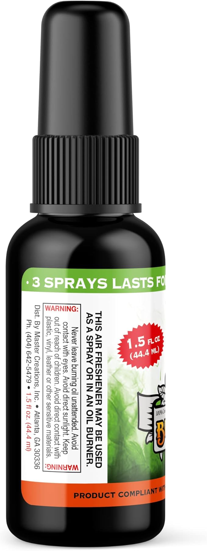Blunt Power (Kush, 3 Pack) Concentrated Air Freshener - Premium Oil Based Air Freshener Spray for Home and Car - Long-Lasting Bathroom Spray, Car Freshener, & Odor Eliminator Spray