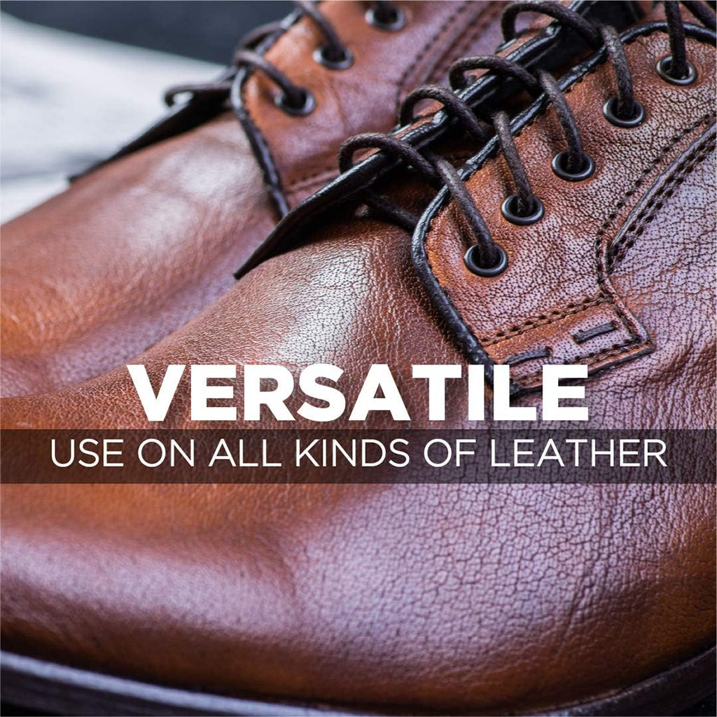 Weiman 3 in 1 Deep Leather Conditioner Cream (Microfiber Cloth) - Restores Leather Surfaces - Use on Leather Furniture, Car Seats, Shoes, Bags, Jackets, Saddles