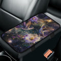 Flower Hummingbird Car Arm Rest Cushion for Arm Support Soft Comfortable Car Armrest Cushion Anti-Scratch Car Interior Accessories for Most Cars SUVs and Trucks