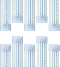 10 Pack 8FT T8 LED Shop Lights, 120W Integrated Tube Light, 19200LM 6000-6500K Daylight, Linkable Lighting, Plug & Play Energy-Saving Commercial Bay Lighting Garage Warehouse Basement (V4)