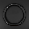 1 Pack Car Breathable Steering Wheel Cover, Wear -Resistant Steering Wheel Sleeve, Carbon Fiber Non-Slip Steering Wheel Protector, Four Seasons Universal Steering Wheel Set (Black #D -Shaped)