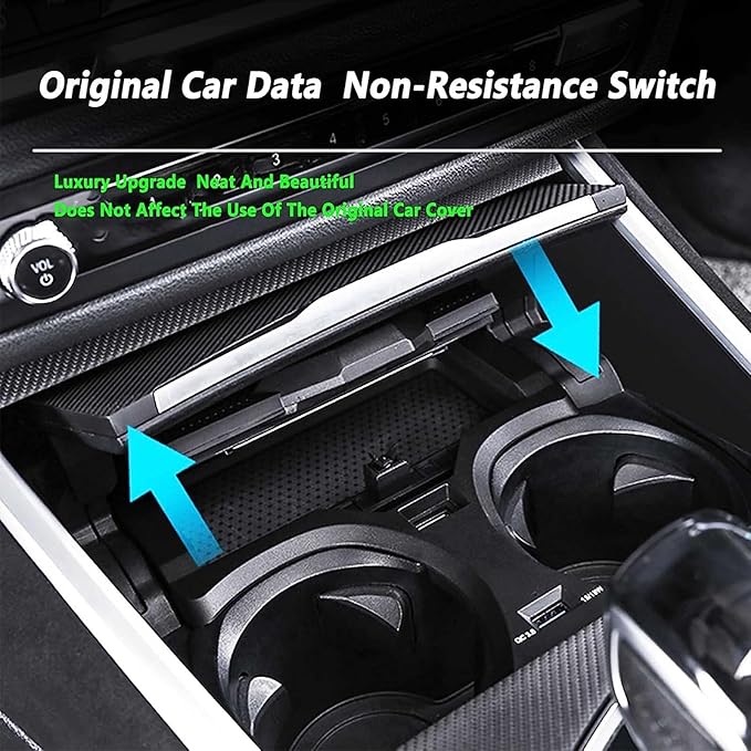 Car Wireless Charger, 15W Mobile Phone Fast Charging pad for BMW 2 Series (2022-2023) i3/3 Series (2020-2023) i4/4 Series (2021-2023), Support Original car NFC Function