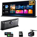 K2 PRO 11.3'' Wireless CarPlay Screen 4K Dash Cam Portable Android Auto Car Stereo Video Recording, Car Audio Receivers 1080P Backup Camera, Bt/GPS Navigation/AirPlay/Siri