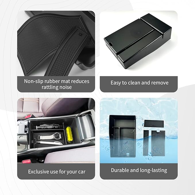 CDEFG for 2023 2024 2025 2026 2027 HR-V Center Console Organizer for 2023 2024 2025 2026 2027 Honda HRV HR-V Accessories Middle Console Armrest Tray Storage Box Secondary Insert Tray