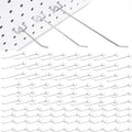 100 Pack Pegboard Hooks Heavy Duty 4 6 8 Inch Pegboard Hooks 1/8 Stainless Steel Peg Board Shelving Hanging Tool Pegs Organizer Accessories Kit for Garage Kitchen Store Craft Organizing Wall Storage