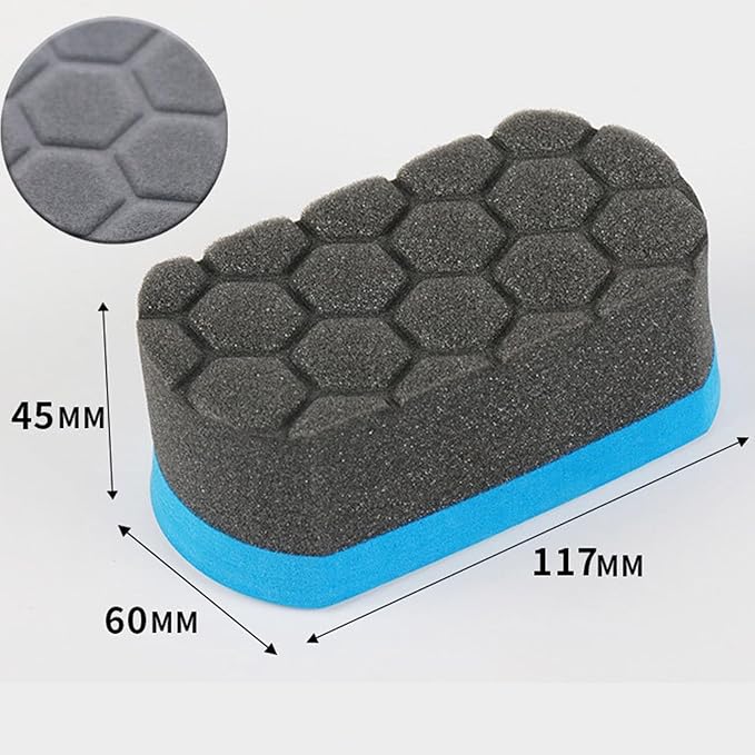 3Pcs Tire Shine Applicator Pads - Perfect for Applying Tire Shine, Wet, Gel, or Balm - Durable and Reusable Cleaning Foam Sponge