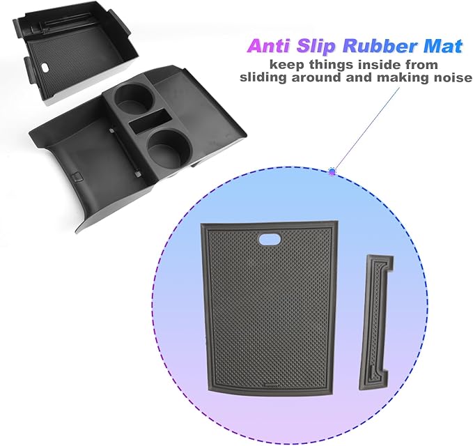 SXCY 2PCS for 2025 2026 Hyundai Tucson Center Console Organizer for 2025 2026 Hyundai Tucson (Limited) Accessories Under Console Cup Holder Tray for 2025 2026 Tucson Console Organizer(Under+Armrest)