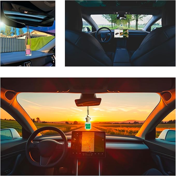 Car Air Freshener Lavender | Long Lasting Air Diffuser | Cute Car Accessories | Air Freshner for Women & Men Gift | Non-Toxic Car Scent | Up to 80 days | Made in USA