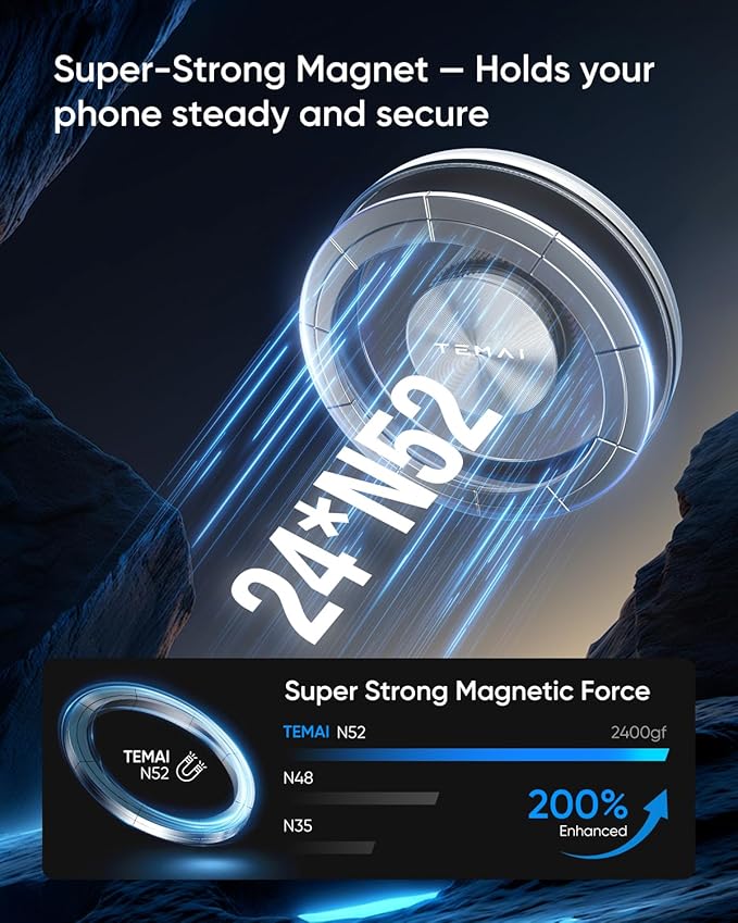 Magnetic Phone Mount for Tesla Model 3 2024+(Highland) - Strong MagSafe Car Phone Mount, Specifically for Center Vent Position Phone Holder,No Damage Installation & Interior Protection