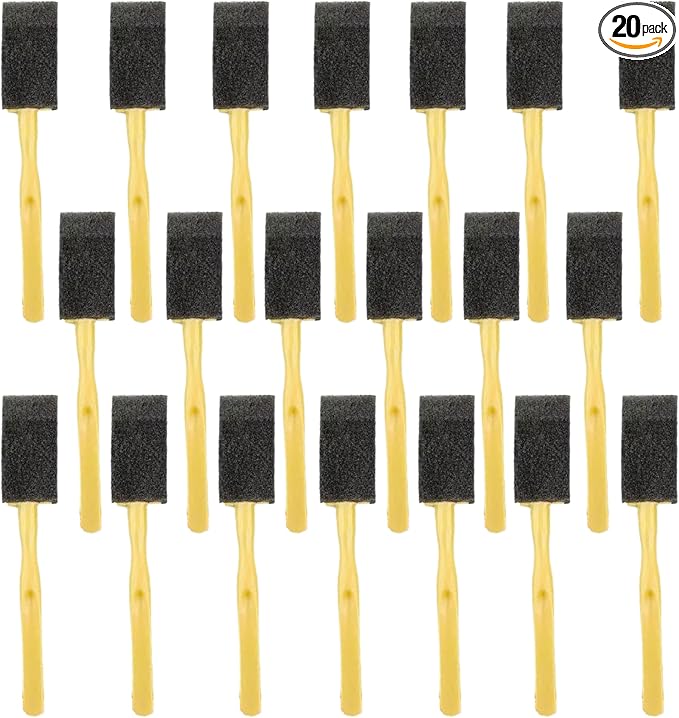 20 PcsCar Air Vent Cleaning Brush, Disposable Car Air Vent Cleaning Sponge Head, Mini Duster for Automotive AC Vents, Dashboard, Keyboard & Blinds