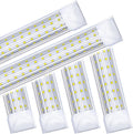 (6- Pack) 4FT LED Shop Light, 65W 5000K Daylight White 7500LM Super Bright T8 Integrated Fixture U-Shape 4 Rows Linkable Tube Lights for Garage Warehouse Workshop Basement Plug and Play