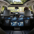Blue Butterfly Print Car Trunk Organizer, Hanging Car Back Seat Storage Bag Multipurpose Auto Trunk Organizer Universal Automotive Trunk Storage Accessories