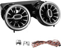 3 Color Rear LED Vent Ambient Light Kit for C GLC Class W205 X253 2015‑2018 ABS PC Replacement Rear Outlet with Matte Finish