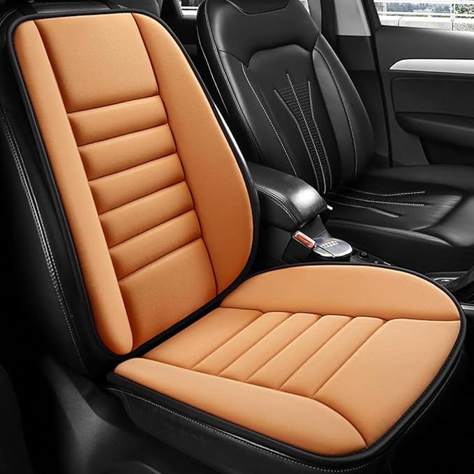 ‌Car Seat Cushion Back Support Pillow for Toyota Fj Cruiser 2007-2014, Ergonomic Pain Relief Cushion, Memory Foam Lumbar Support for Driving, Adjustable & Washable Auto Pad, Orange