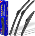 3 wipers Replacement for 2020-2022 2023 Toyota highlander, Windshield Wiper Blades Original Equipment Replacement - 26"/18"/10" (Set of 3) U/J HOOK