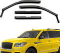 Extra Durable Window Deflectors in-Channel Window Visors Rain Guards Fit for Lincoln Navigator 2018-2024, Sun Visors, Wind Vent for Shades, Exterior Car Accessories - 4 pcs. AG0931