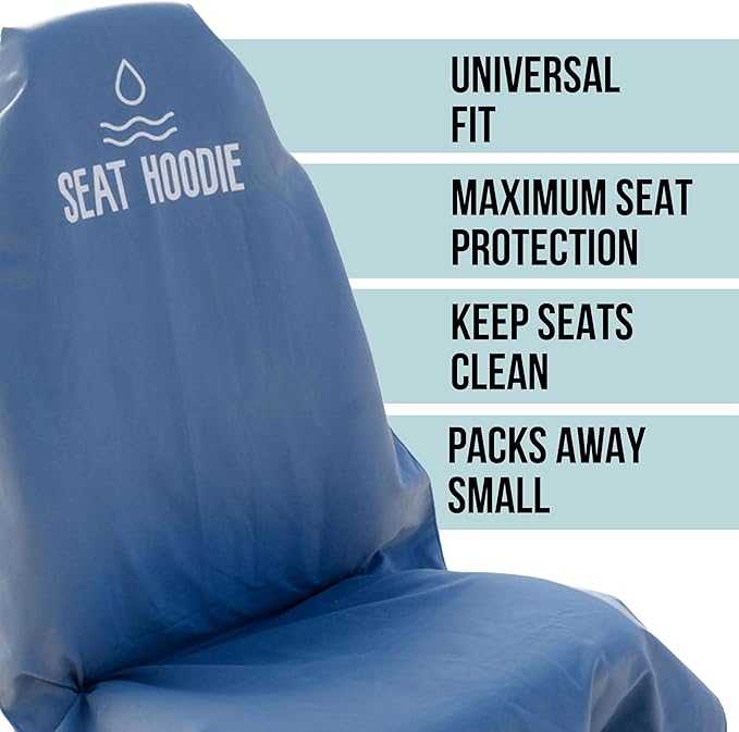 Car Seat Towel | Premium Microfiber Towel Seat Covers for Cars | Universal Fit & Machine Washable | Portable Car Seat Towel Cover After Gym, Yoga, Beach Black