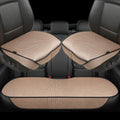 Auto Newer Breathable Universal Four Seasons Car Seat Covers, Luxury Include Front Car Seat Protector and RearCar Seat Cushion,Compatible with 95% Vehicles， Fit for Cars Truck SUV (Beige,3PCS)