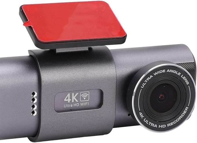 4K Front 1080P Rear Dual Dash Cam G Sensor Parking Mode Loop Recording with APP Control for Car 135° Wide Angle Night Vision Type C Interface