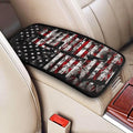 American Flag Center Console Cover Patriot Star Stripe Cross Polyester Arm Rest Covers Armrest Pad Cushion Car Accessories Fit for Most Cars Sedans Vans Truck Vehicles, SUVs