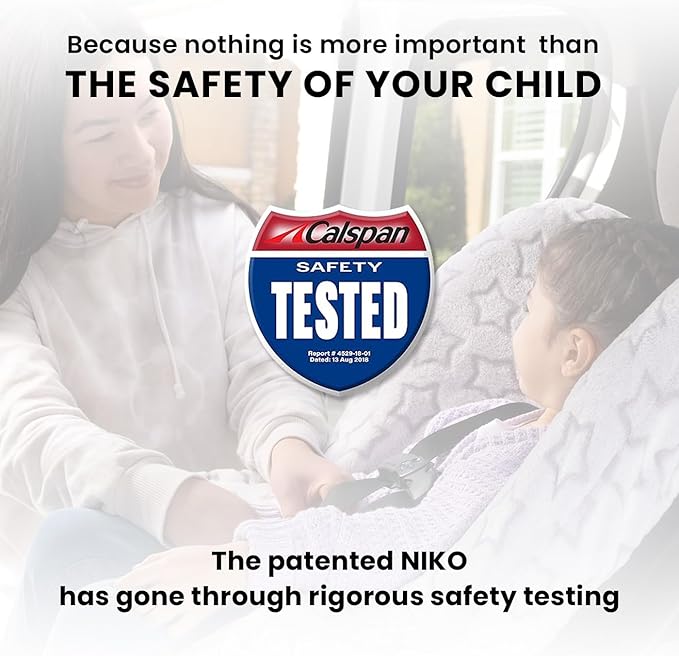 Niko Easy-Wash Children's Car Seat Cover & Liner - 100% Cotton Jersey - Owl Cream/Multi - Fits Most Toddler Car Seats - Universal Fit - Waterproof SEAT Bottom - Machine Wash and Dry