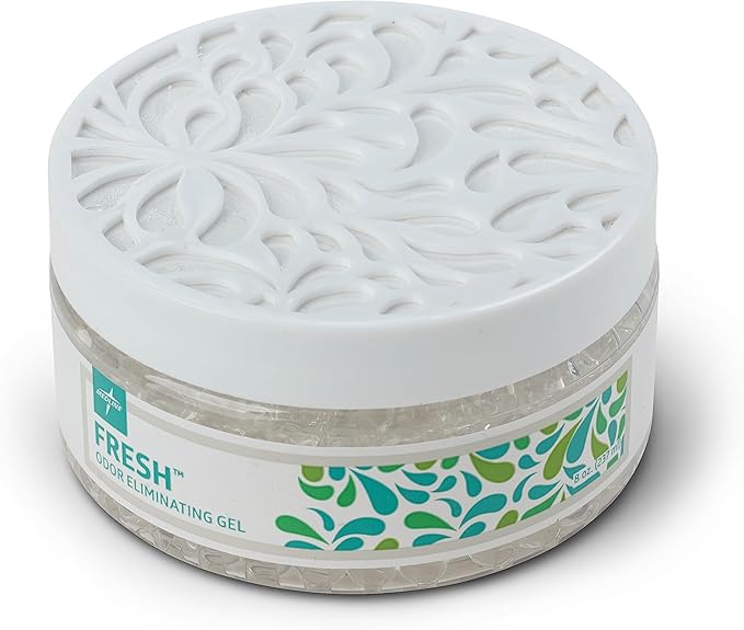 Medline Naturally Fresh Odor Eliminator Gel Beads, Neutral Scent with Eucalyptus & Clove, Air Freshener for Home, 8 oz. Jar