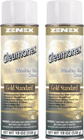 Zenex Gleamonex Premium Glass Cleaner - Fast Streak-Free Glass Cleaner Spray | Ammonia Free & Tint Safe | Removes Dirt, Grease, Smoke Film | For Glass & Plexiglas | Fresh Scent | 19 oz (2 Pack)