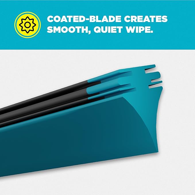 Invisible Glass CSB18 Ceramic Silicone 18" Premium All-Season Windshield Wiper Blade – Automotive Replacement Beam Blade with HydroGuard Water Repellent Coating for Quiet, Streak-Free Performance