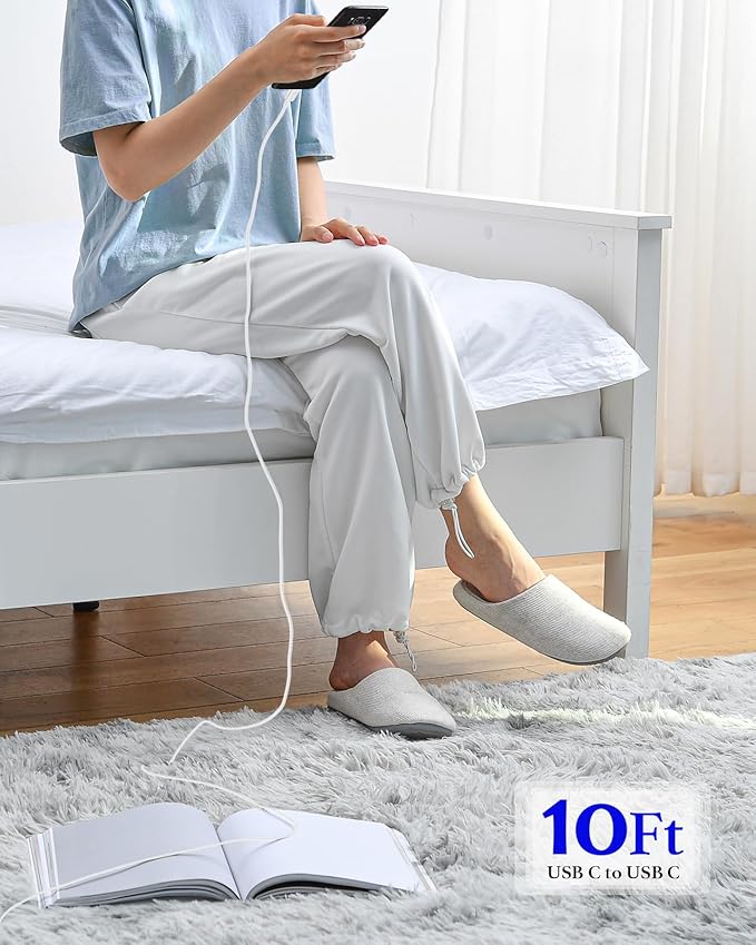 25W Type C Charger Fast Charging 10 ft, USB C Charger Block & Android Phone Chargers Cord 10 Foot for Galaxy S25 Ultra/S25/S25+/S24 Ultra/S24/S24+/S23/S22 Ultra-White