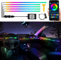 Acrylic Interior Car LED Strip Light with Wireless APP, RGB Dreamcolor 5 in 1 Ambient Lighting Kits, 16 Million Colors Sound Active Function Car Neon Lights, Sync to Music (dreamcolor 5 in 1)