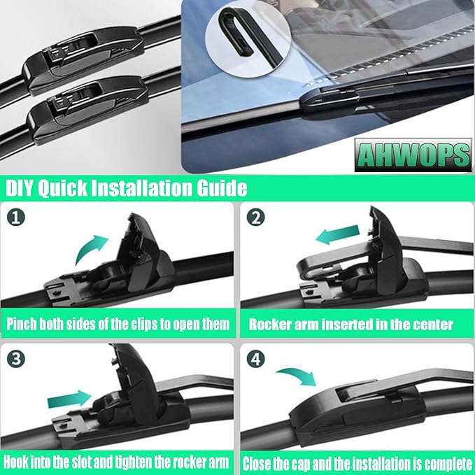 OEM All Season Wiper Blades for 2017-2021 Honda CR-V,2015-2019 Subaru Outback,2007-2016 Mazda CX-9 Wiper Blades, Genuine Replacement (26 inch + 17 inch) For My Car