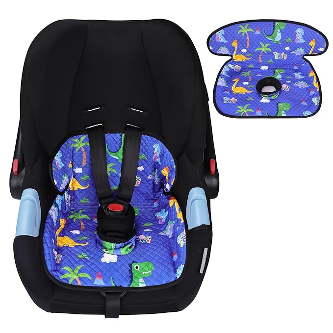 Piddle Pad Car Seat Liner, Waterproof Soft Car Seat Protector for Potty Training, Travel-Friendly Baby Toddler Carseat Cover, Machine Washable Liner for Spills, Potty Accidents (Blue)