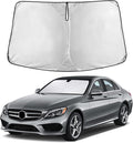 EcoNour Windshield Sunshade Compatible for Mercedes Benz C Class 2008-2019 2020 2021, W205 C250 C300 C400 Sun Visor for Front Windshield & Window Sun Shade Cover, UV Heat Protector, Car Accessories