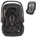 Infant Carseat Insert, 2-in-1 Reversible Baby Car Seat Cushion for Newborn Toddler Head & Body Support Car Seat Pad for Carseats, Strollers, Swings, Bouncers(Black)