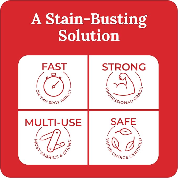Emergency Stain Rescue Stain Remover Spray - Carpet Cleaner Spray - Wine & Coffee Stain Removal - 16 Count Pack of 1