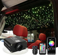AMKI RGBW 16W Starlight Headliner Kits 550pcs*0.03in*9.8ft Cables Twinkle + Music Mode APP Remote Sound Control Fiber Optic Light for Car Home Star Ceiling Light Kit