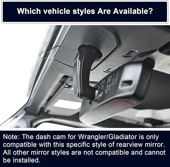 Mangoal 4K Dash Cam Custom Fit for Jeep Gladiator JT 2018 2019 2020 2021 2022 2023 & Wrangler JL 2018-2023 etc,Integrated OEM Look, UHD 2160P, App & WiFi,64GB Card