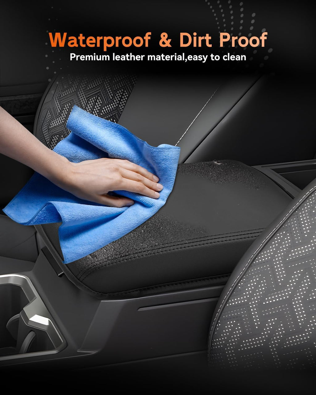 CDEFG for 2024 2025 Toyota Tacoma Center Console Cover Armrest Box Cover for Tacoma (SR, SR5, TRD PreRunner, TRD Sport, TRD Off-Road, Limited) Accessories Console Arm Rest Protector