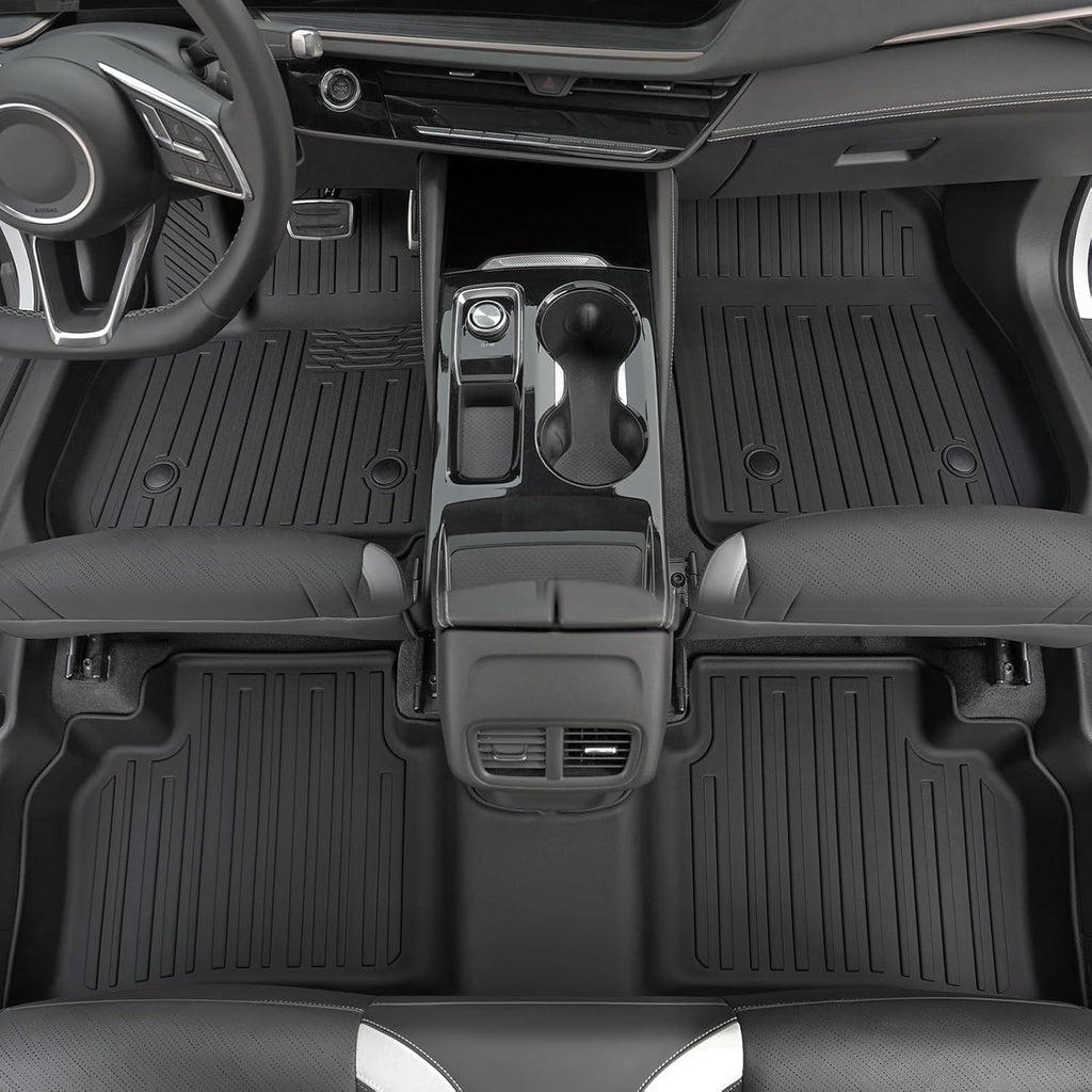 Floor Mats Set for Buick Envision 2021-2025 Accessories, Full Coverage All Weather Floor Mats Cargo Mat with Backrest Protectors & Door Sill Guards